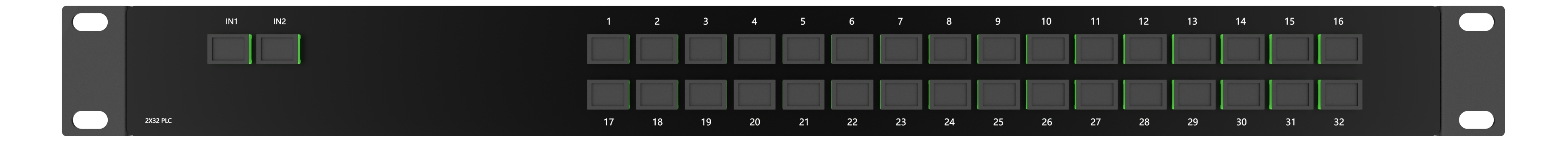 2*32 PLC SC/APC 1U Rack