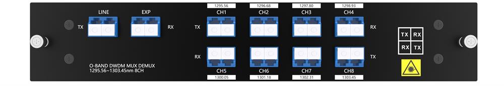 8CH O-BAND DWDM MUX DEMUX Dual Fiber