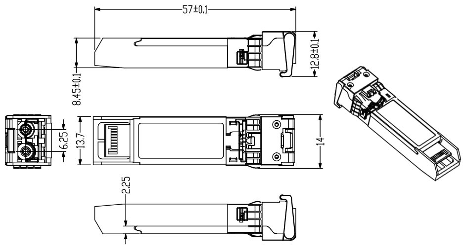 1.25Gb/s 40km DWDM SFP Transceiver